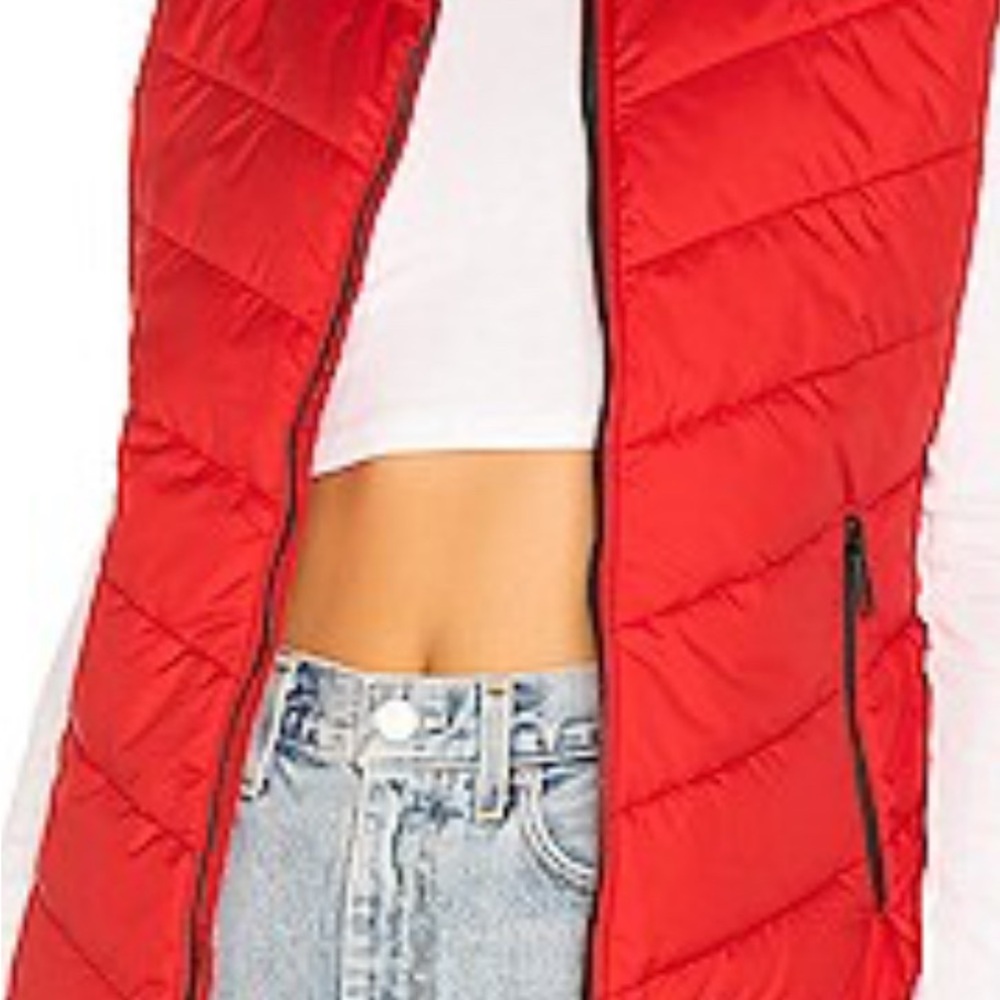 The North Face Red Quilted Puffer Vest